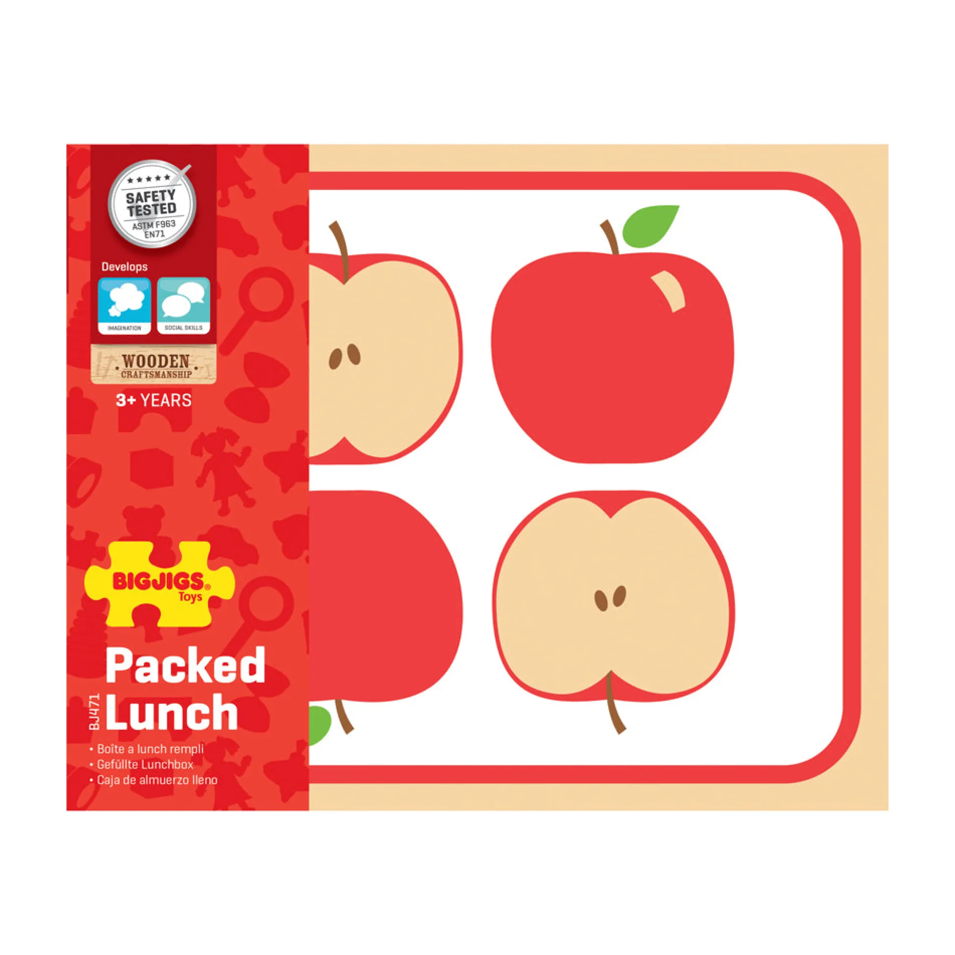AreYouGame Bigjigs Toys Wooden Packed Lunch Playset* Kitchens & Play Food|Dress Up