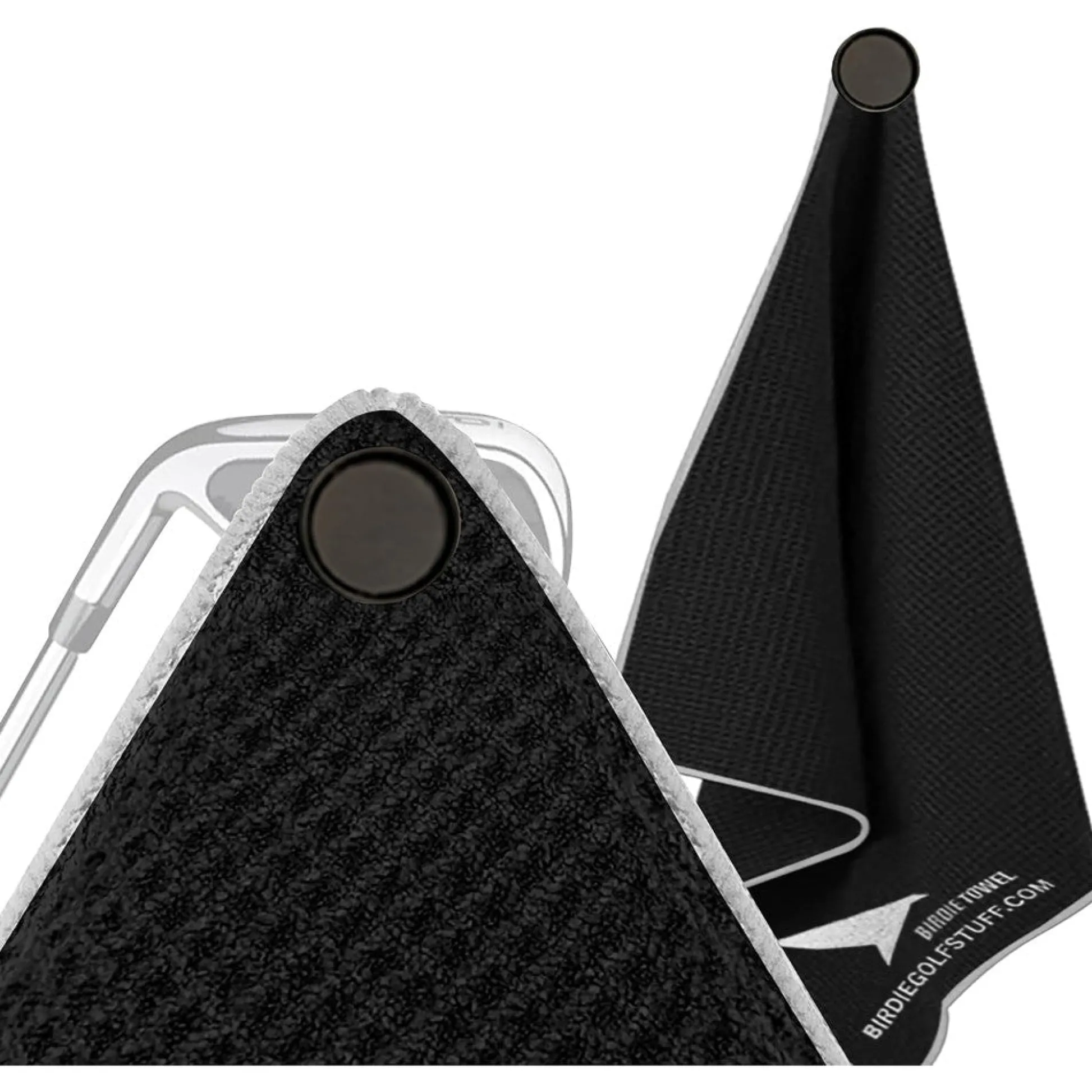 Flat River Group Birdie Golf: Birdie Bath - Black Magnetic Golf Towel with Premium Microfiber* Toy Sports