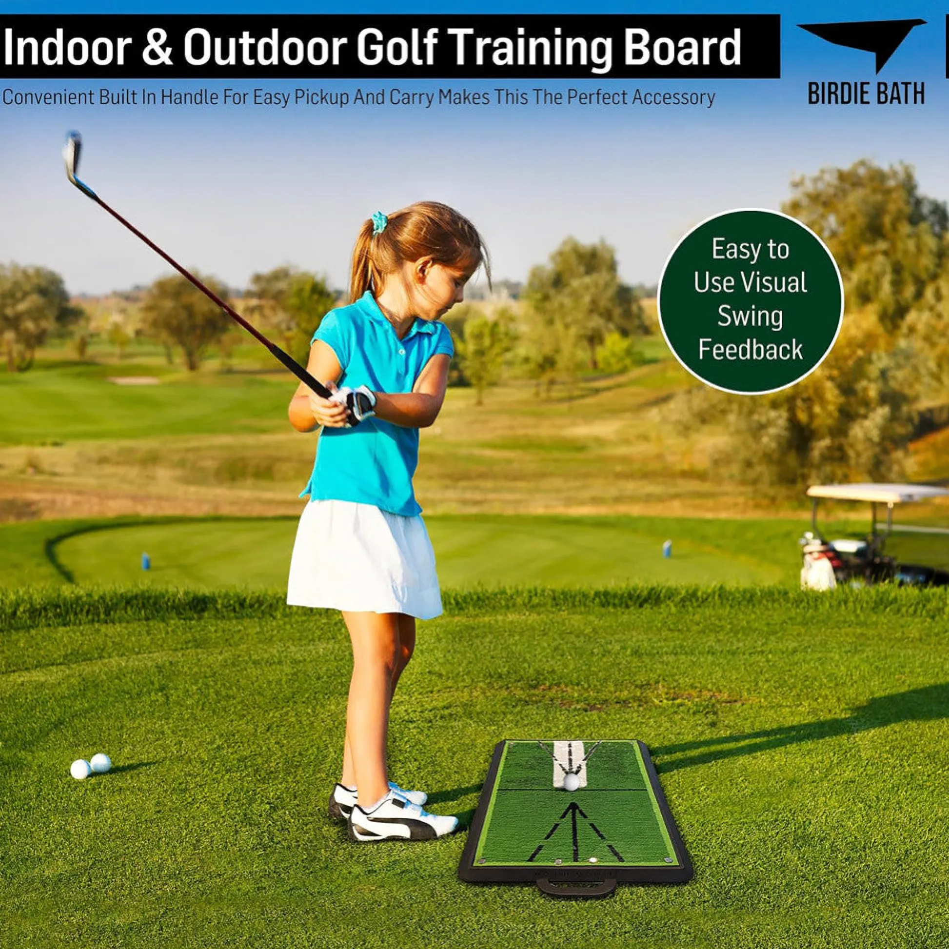 Flat River Group Birdie Golf: Birdie Mat - Pro Premium Swing Training Mat* Toy Sports