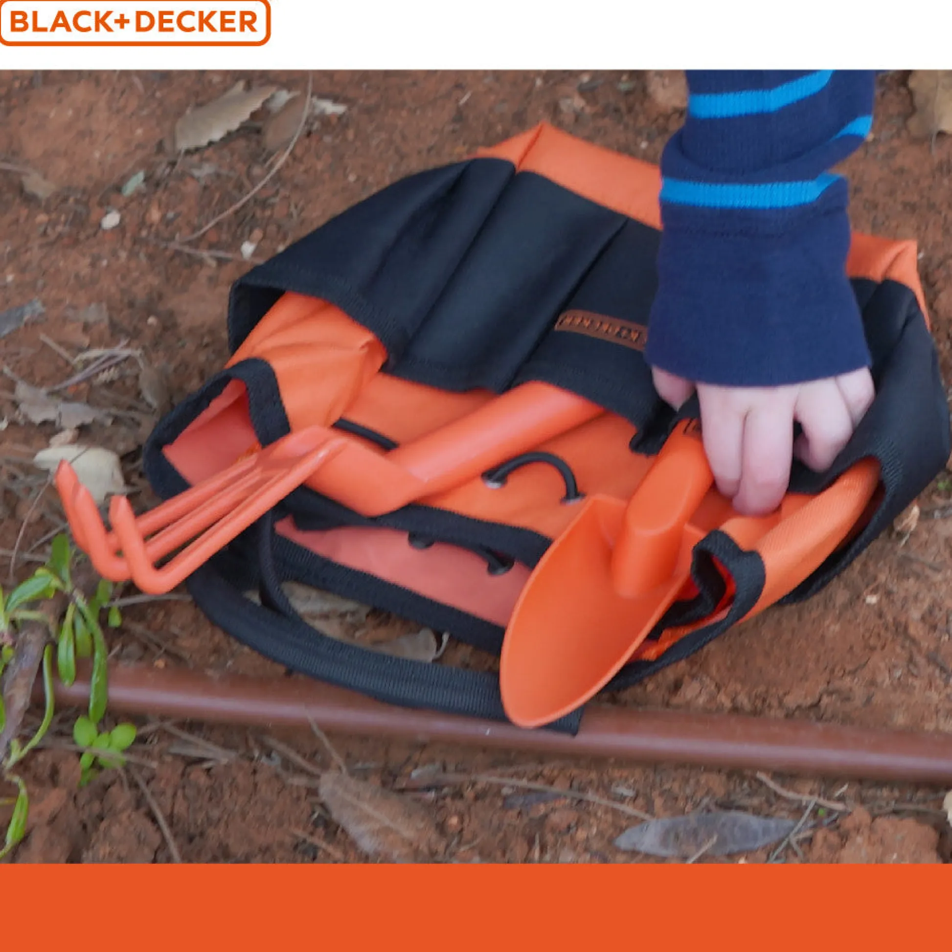 Flat River Group Black and Decker Kids' 4-Piece Gardening Hand Toolset with Bag* Tools & Workshops|Dress Up