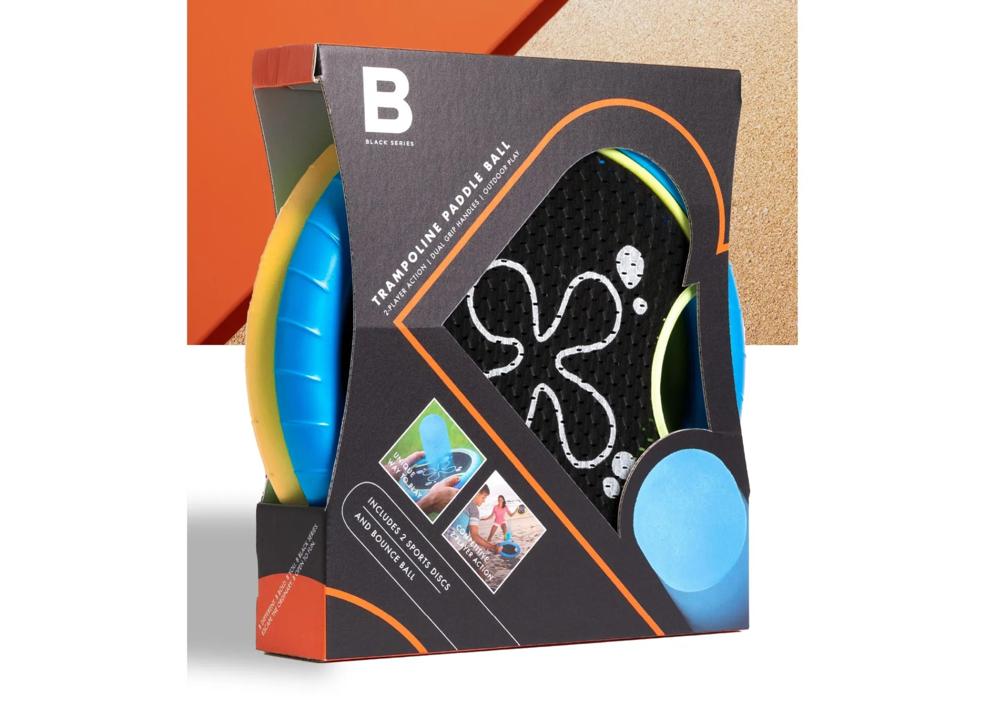 Macy's - Supplier Black Series Trampoline Paddle and Flying Disc Set - Versatile Outdoor Sports Fun* Toy Sports