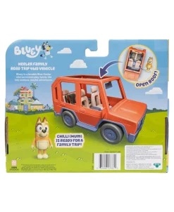 Macy's - Supplier Bluey Heeler Family Road Trip 4WD Vehicle - Articulated Chilli Figure Included* Preschool Pals|Playsets & Vehicles