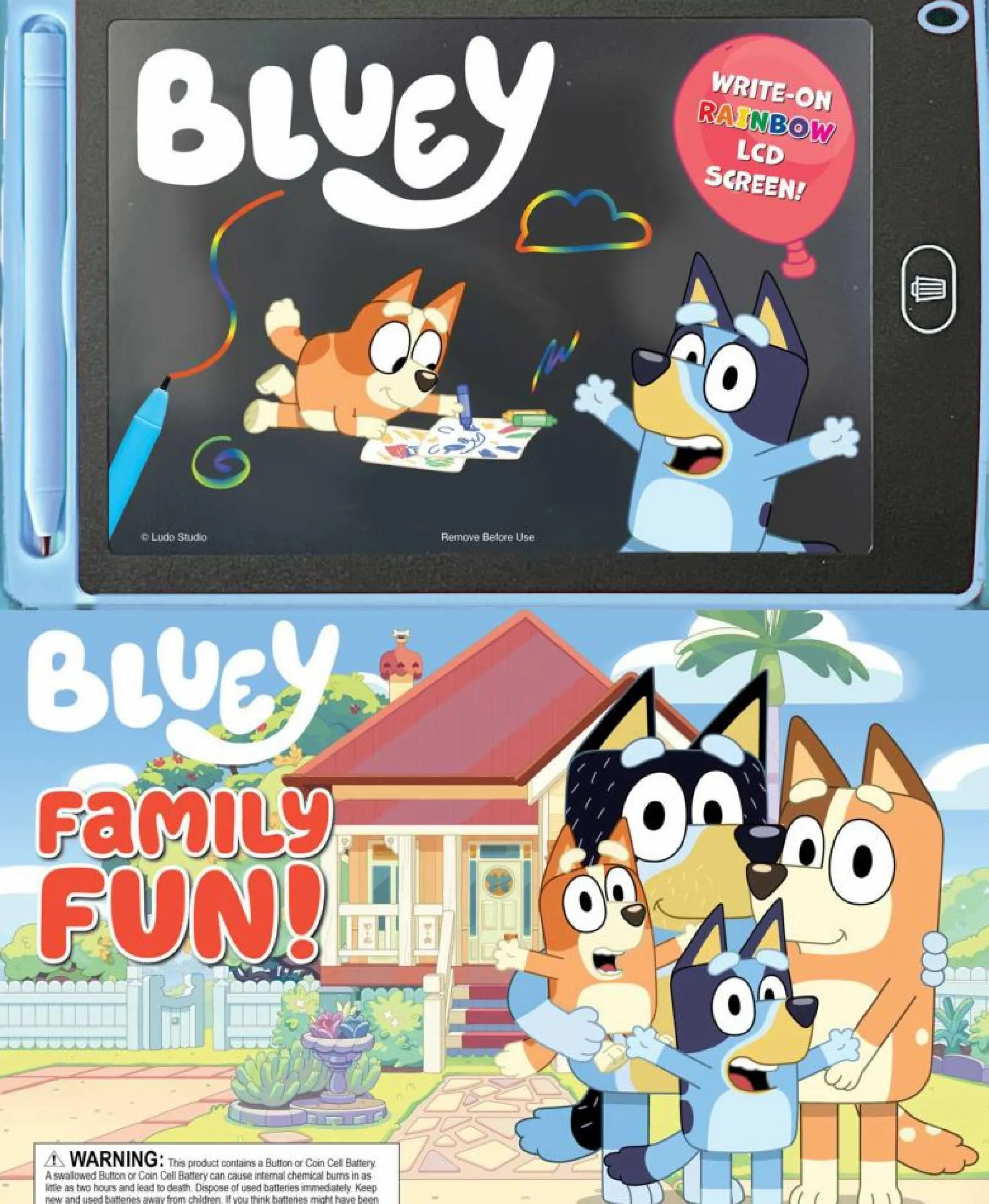 Readerlink Distribution Services Bluey LCD Activity Interactive Drawing Learning System* Preschool Pals|Reading, Writing & Speech