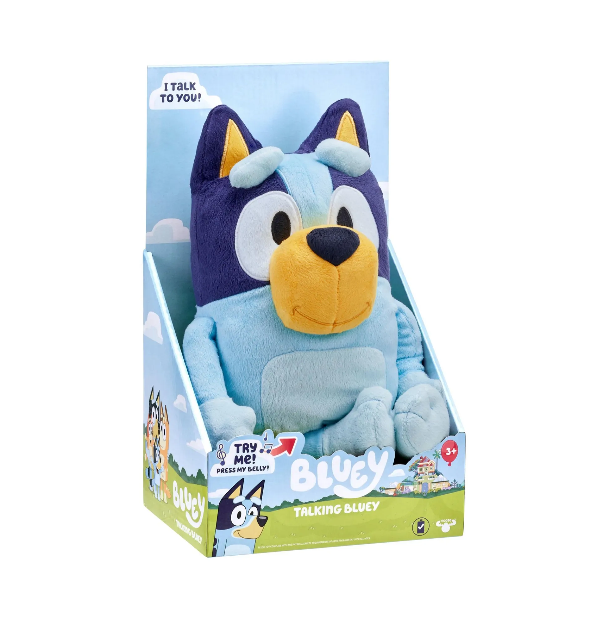 Macy's - Supplier Bluey Talking Plush Toy with Sound Effects - Interactive 13" Stuffed Animal* Preschool Pals|Social & Emotional Skills