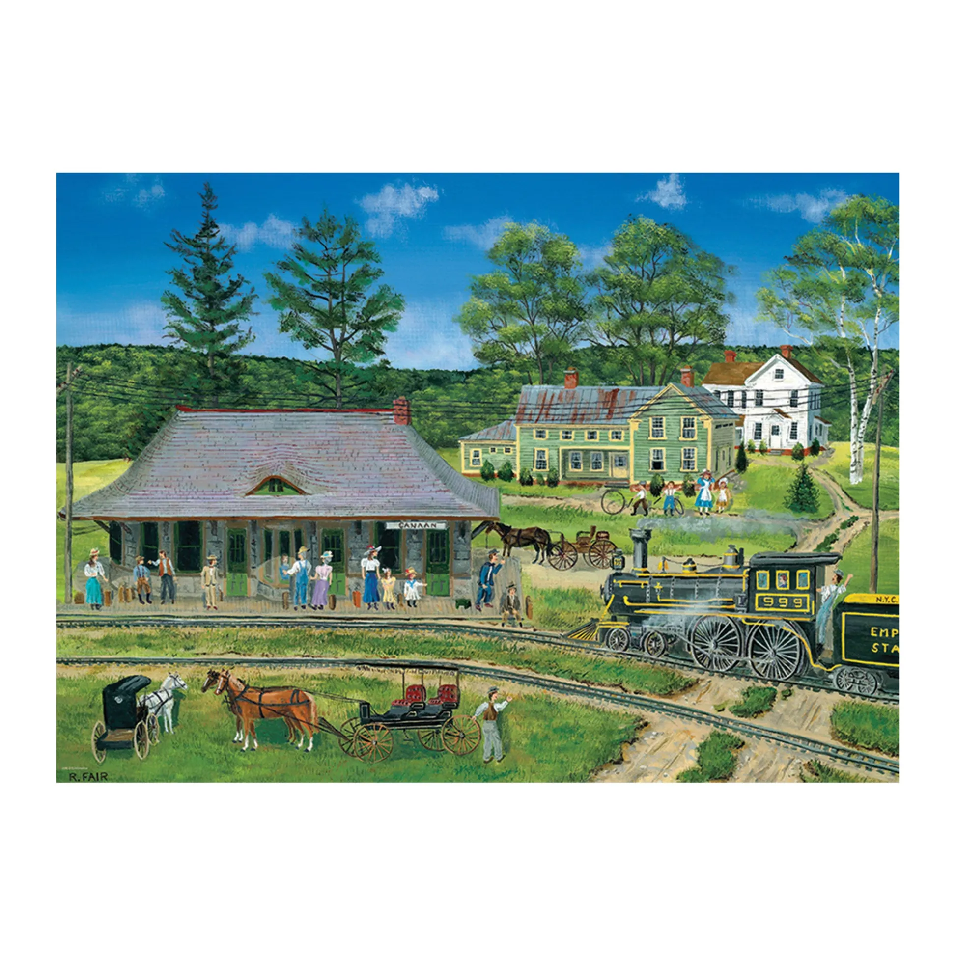 AreYouGame Bob Fair Canaan Station XL Jigsaw Puzzle - 300 pc* Puzzles