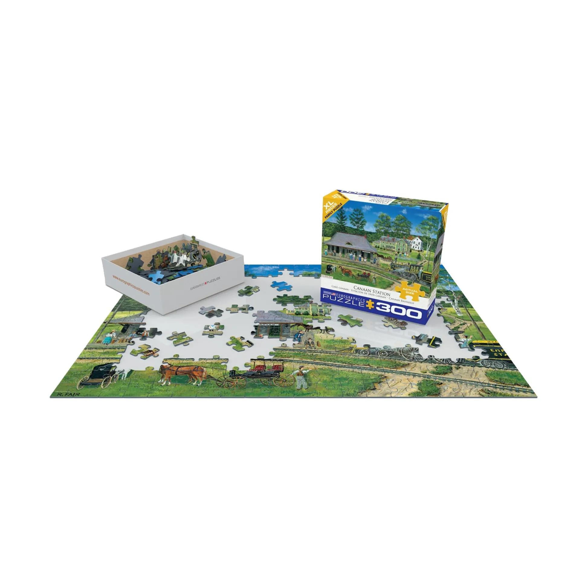 AreYouGame Bob Fair Canaan Station XL Jigsaw Puzzle - 300 pc* Puzzles