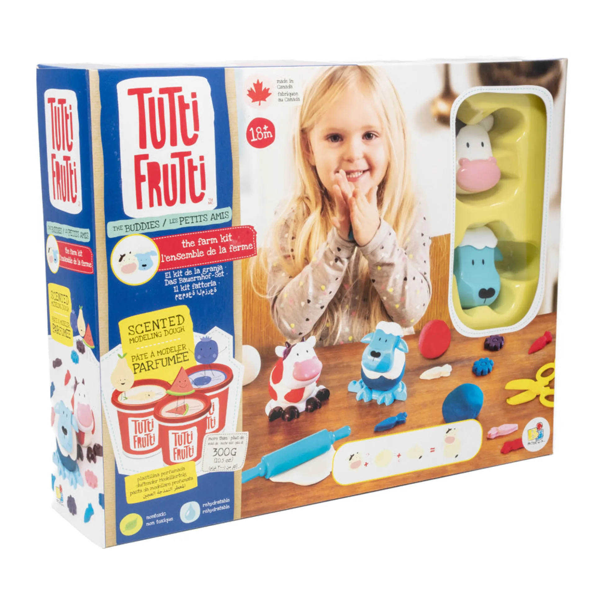 AreYouGame Bojeux Tutti Frutti Farm-Themed Scented Modeling Dough Kit* Clay, Dough & Sand Art