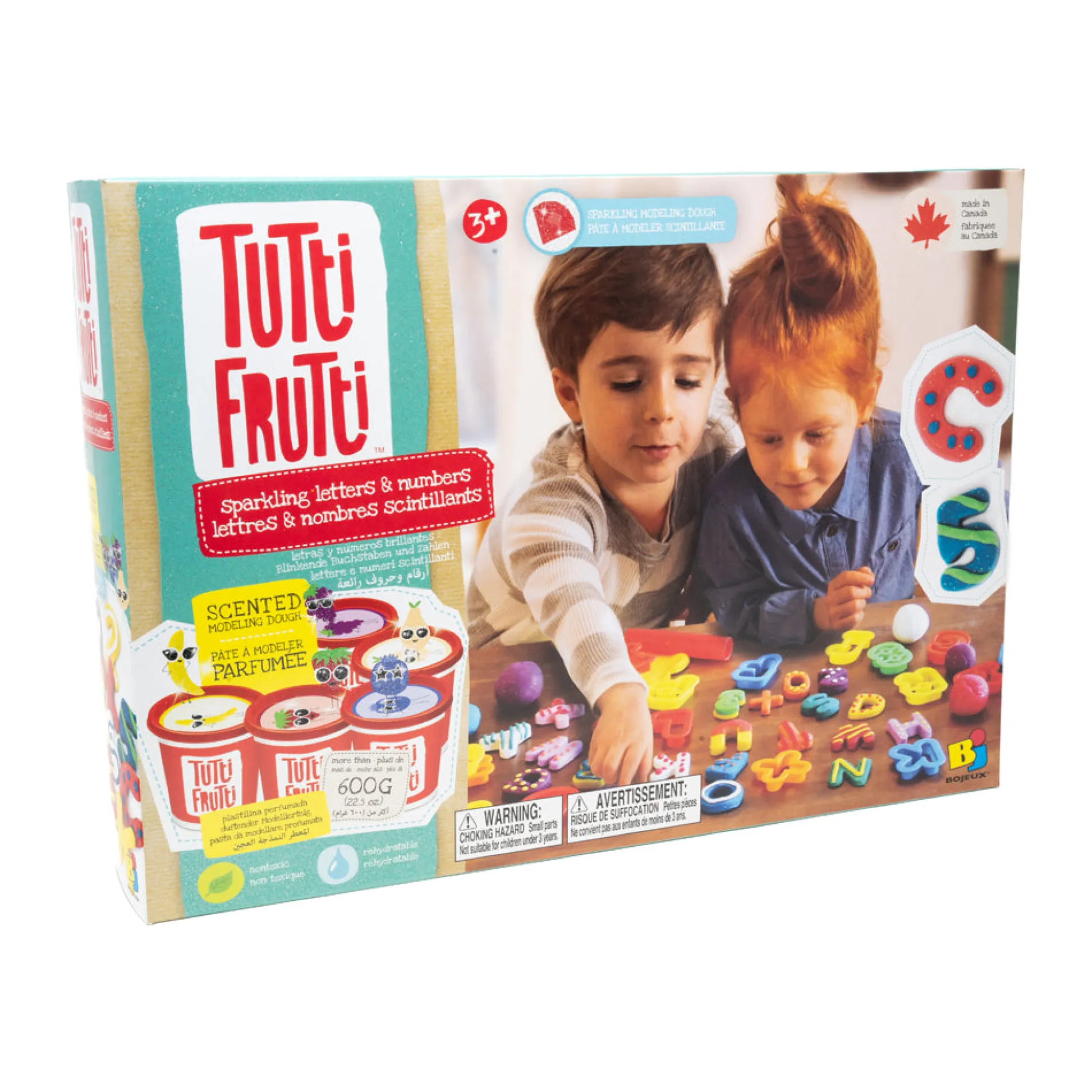 AreYouGame Bojeux Tutti Frutti Sparkling Letters & Numbers Modeling Dough Set* Clay, Dough & Sand Art