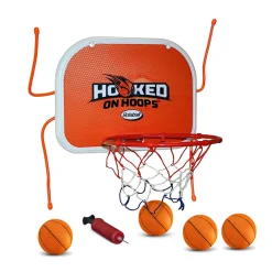 Flat River Group Bolaball Mini Basketball Hoop Set - Indoor/Outdoor Adjustable Metal Hoop-Hooks* Toy Sports