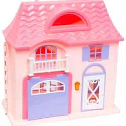 Flat River Group Boley Doll House Playset - Pink & Purple - 16pc with 3 Family Dolls for Kids 3+* Doll Houses, Furniture & Accessories|Stuffed Animals & Plush Toys