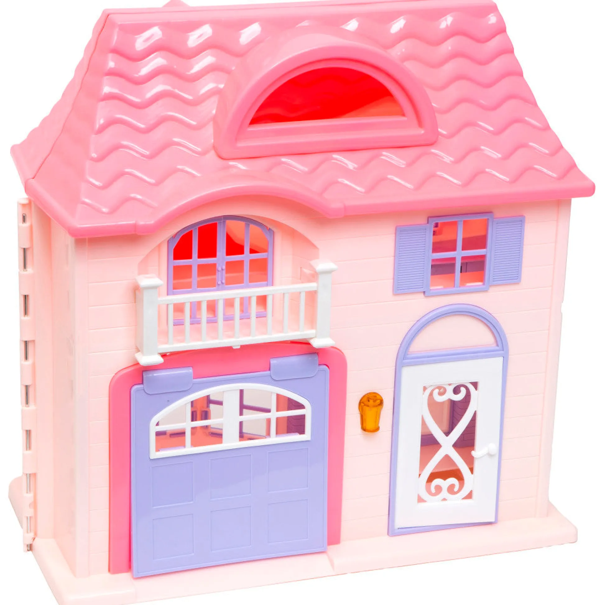 Flat River Group Boley Doll House Playset - Pink & Purple - 16pc with 3 Family Dolls for Kids 3+* Doll Houses, Furniture & Accessories|Stuffed Animals & Plush Toys