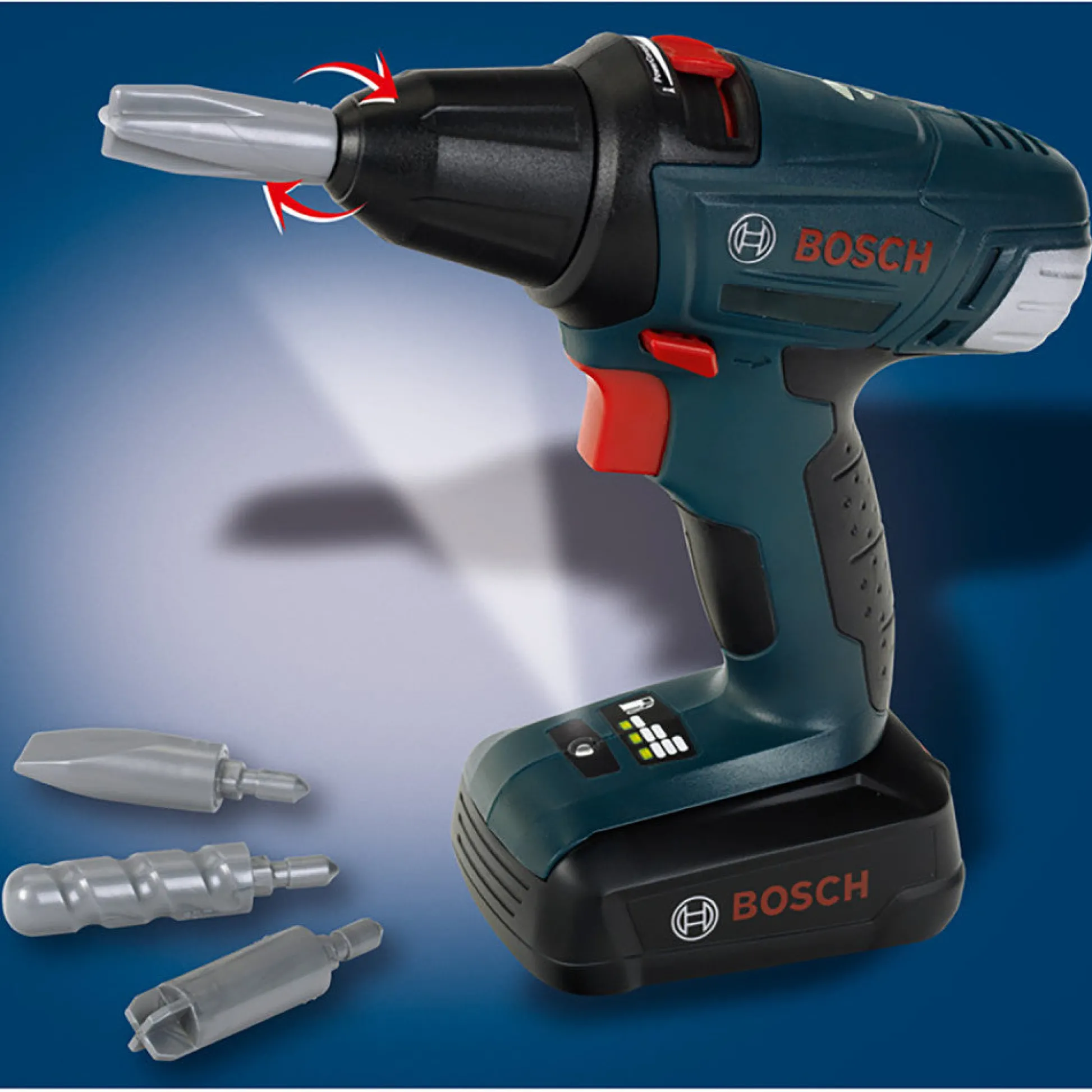 Flat River Group Bosch Mini 2-In-1 Cordless Drill & Screwdriver - Interactive Toy for Kids Ages 3+* Tools & Workshops|Dress Up