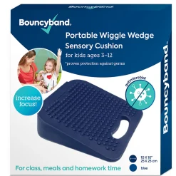 Educators Resource Bouncyband Antimicrobial Wiggle Wedge Sensory Cushion, 10" Square* Sensory & Fidget Toys
