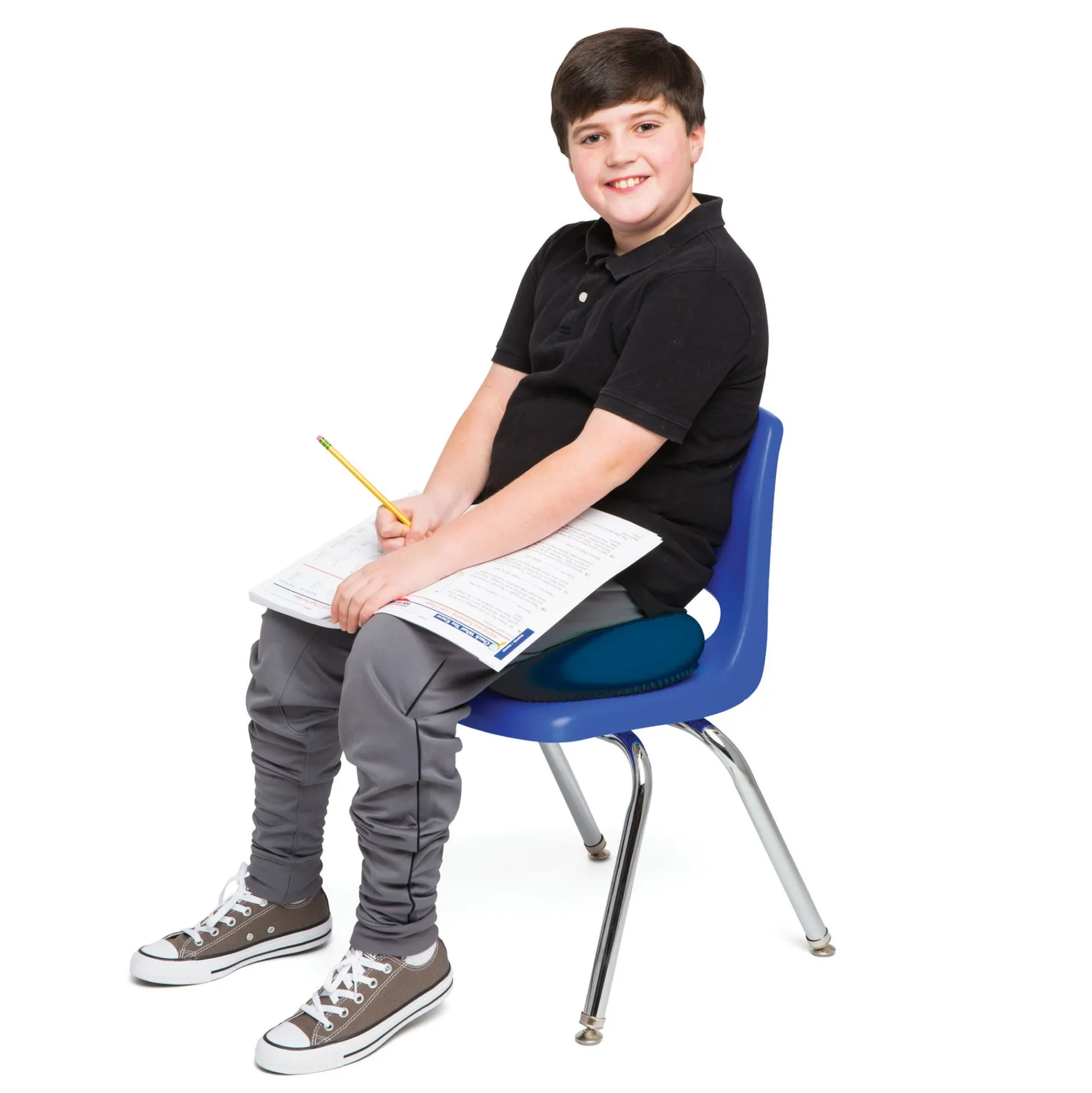 Educators Resource Bouncyband Antimicrobial Wiggle Seat Sensory Cushion, Blue 13"/33cm* Preschool Education Toys & Activities