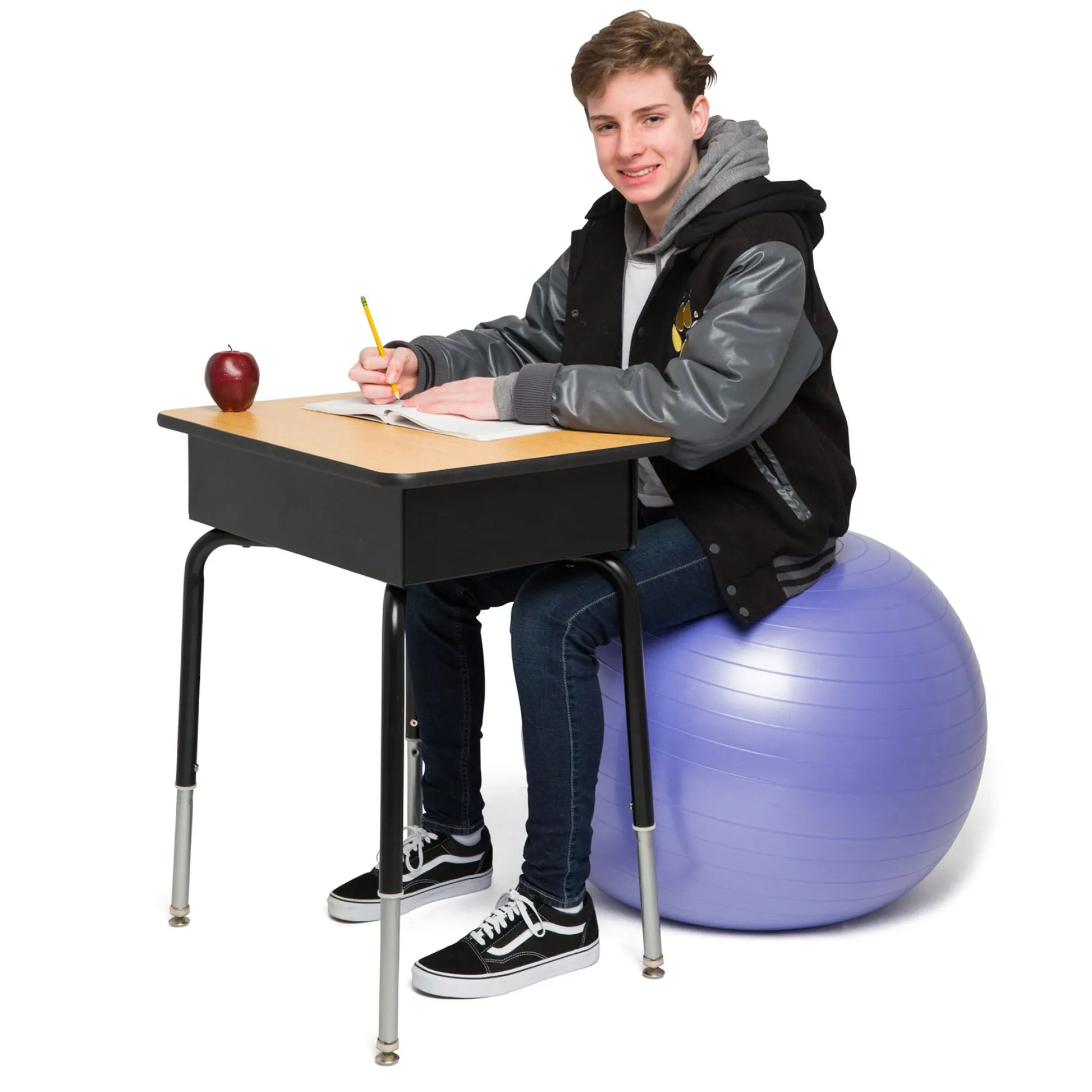 Educators Resource Bouncyband® Balance Ball, 65cm, Vibrant Purple - Stay Active & Focused* Activities & Games