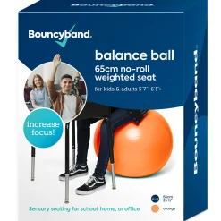 Educators Resource Bouncyband Balance Ball Chair, 65cm - Energizing Orange* Activities & Games