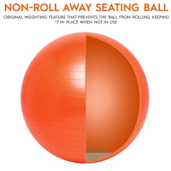 Educators Resource Bouncyband Balance Ball Chair, 65cm - Energizing Orange* Activities & Games