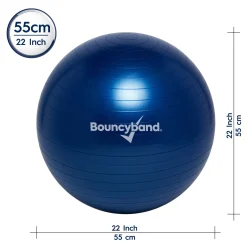 Educators Resource Bouncyband® Balance Ball, 55cm – Blue: Enhance Focus & Fitness!* Activities & Games