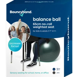 Educators Resource Bouncyband Balance Ball Chair, 65cm - Dynamic Dark Gray* Preschool Education Toys & Activities