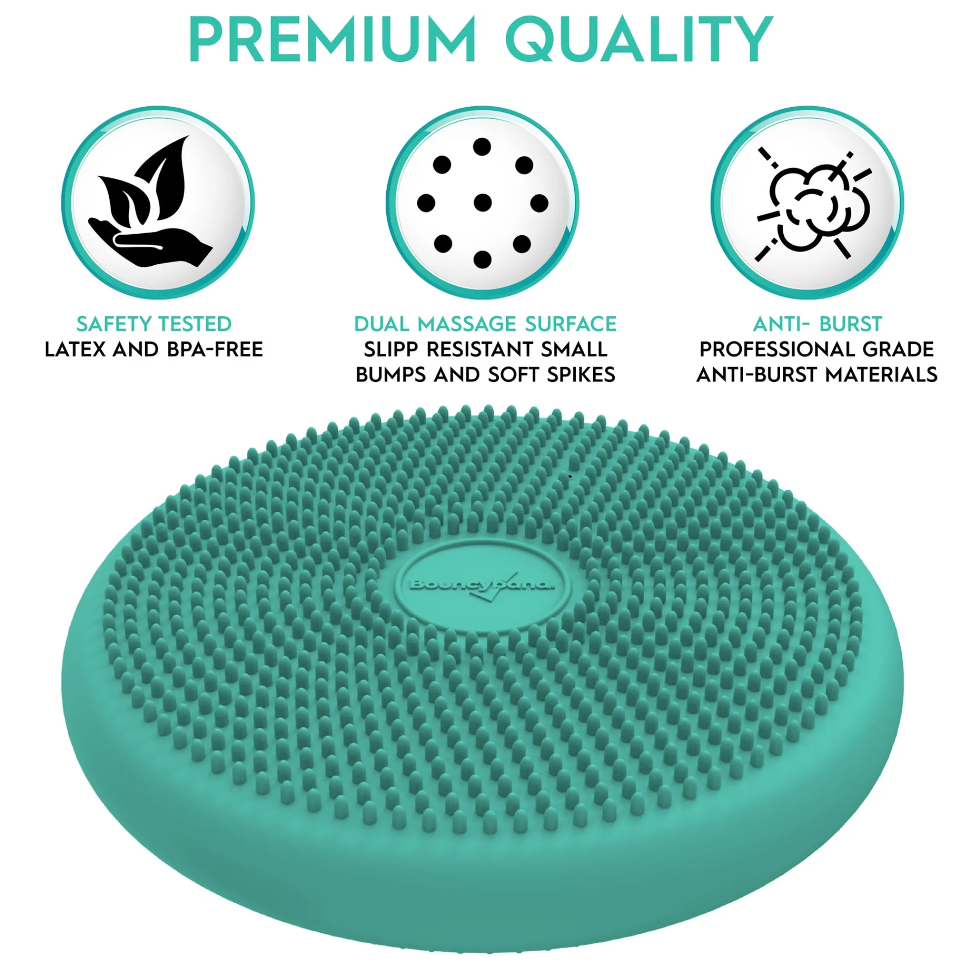 Educators Resource Bouncyband Big Wiggle Seat Sensory Cushion in Mint - Movement & Focus for Kids!* Preschool Education Toys & Activities