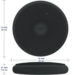 Educators Resource Bouncyband Big Wiggle Seat Sensory Cushion - Dark Gray* Sensory & Fidget Toys