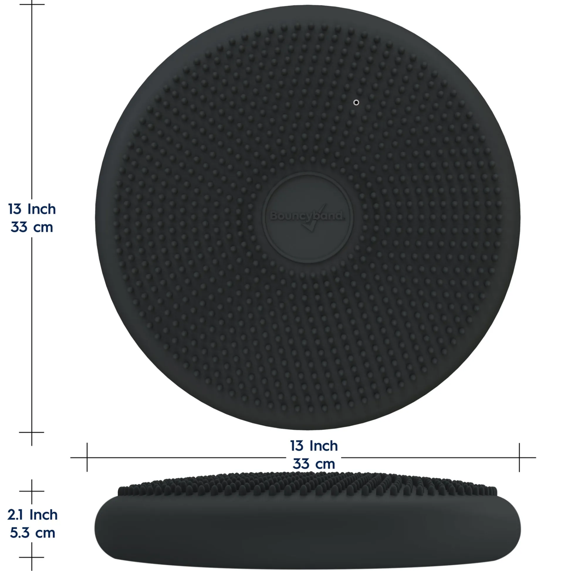 Educators Resource Bouncyband Big Wiggle Seat Sensory Cushion - Dark Gray* Sensory & Fidget Toys