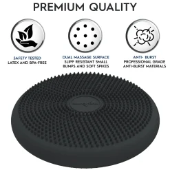 Educators Resource Bouncyband Big Wiggle Seat Sensory Cushion - Dark Gray* Sensory & Fidget Toys