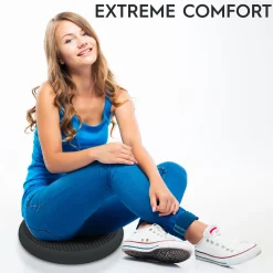 Educators Resource Bouncyband Big Wiggle Seat Sensory Cushion - Dark Gray* Sensory & Fidget Toys