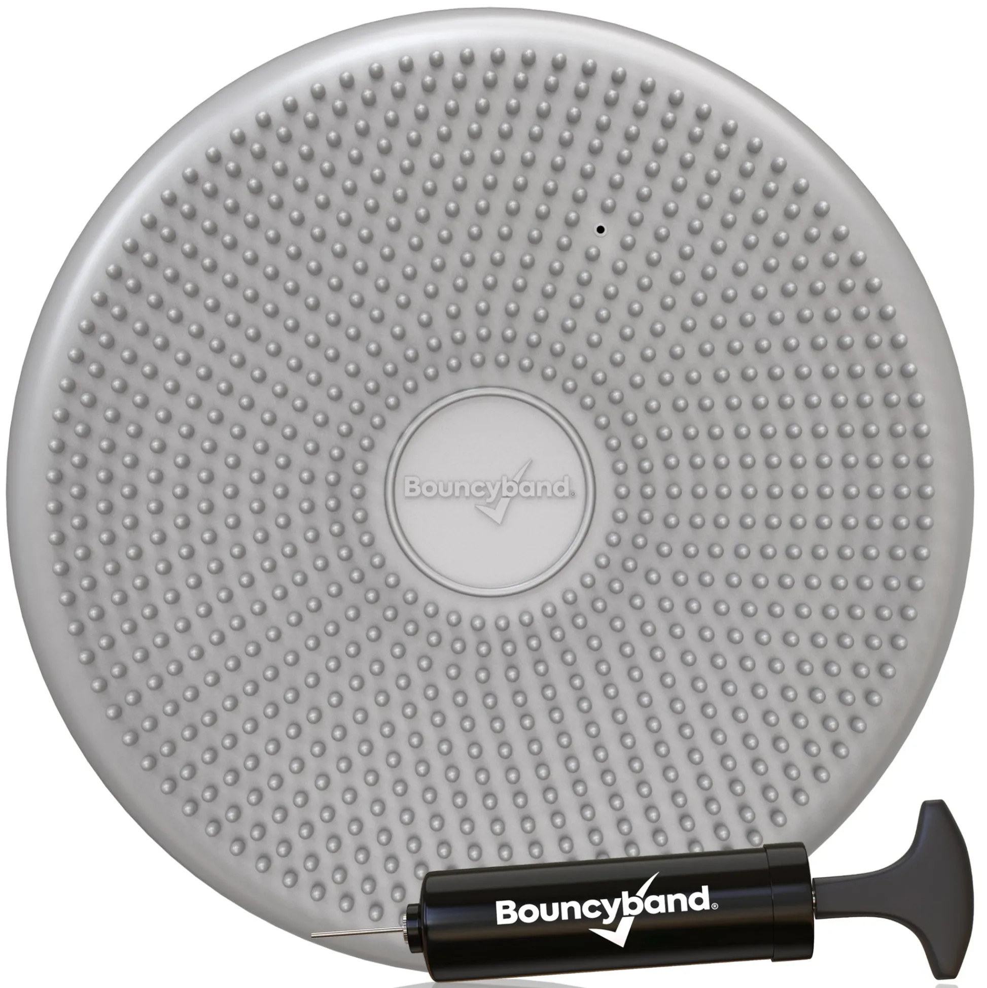 Educators Resource Bouncyband Big Wiggle Seat Sensory Cushion, Silver - Active Sitting for Kids* Sensory & Fidget Toys