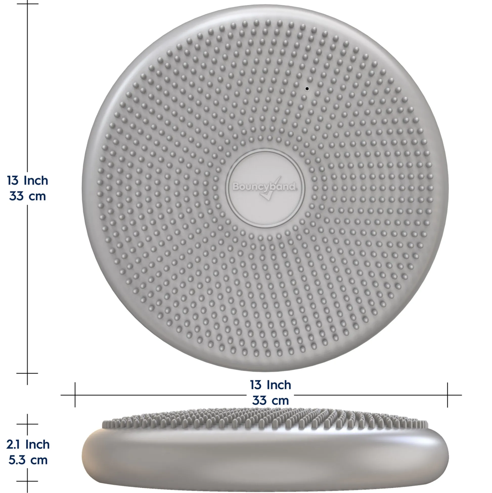 Educators Resource Bouncyband Big Wiggle Seat Sensory Cushion, Silver - Active Sitting for Kids* Sensory & Fidget Toys