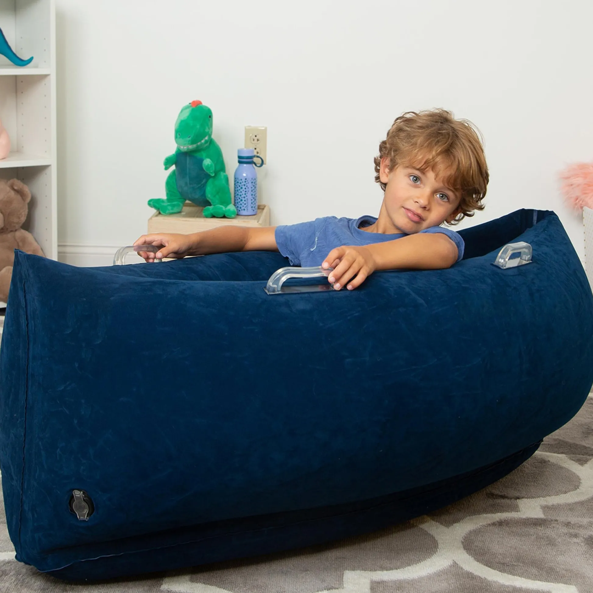 Educators Resource Bouncyband® Comfy Hugging Peapod Sensory Pod for Kids, 48 Inch - Blue* Tents, Tunnels & Playhouses|Dress Up