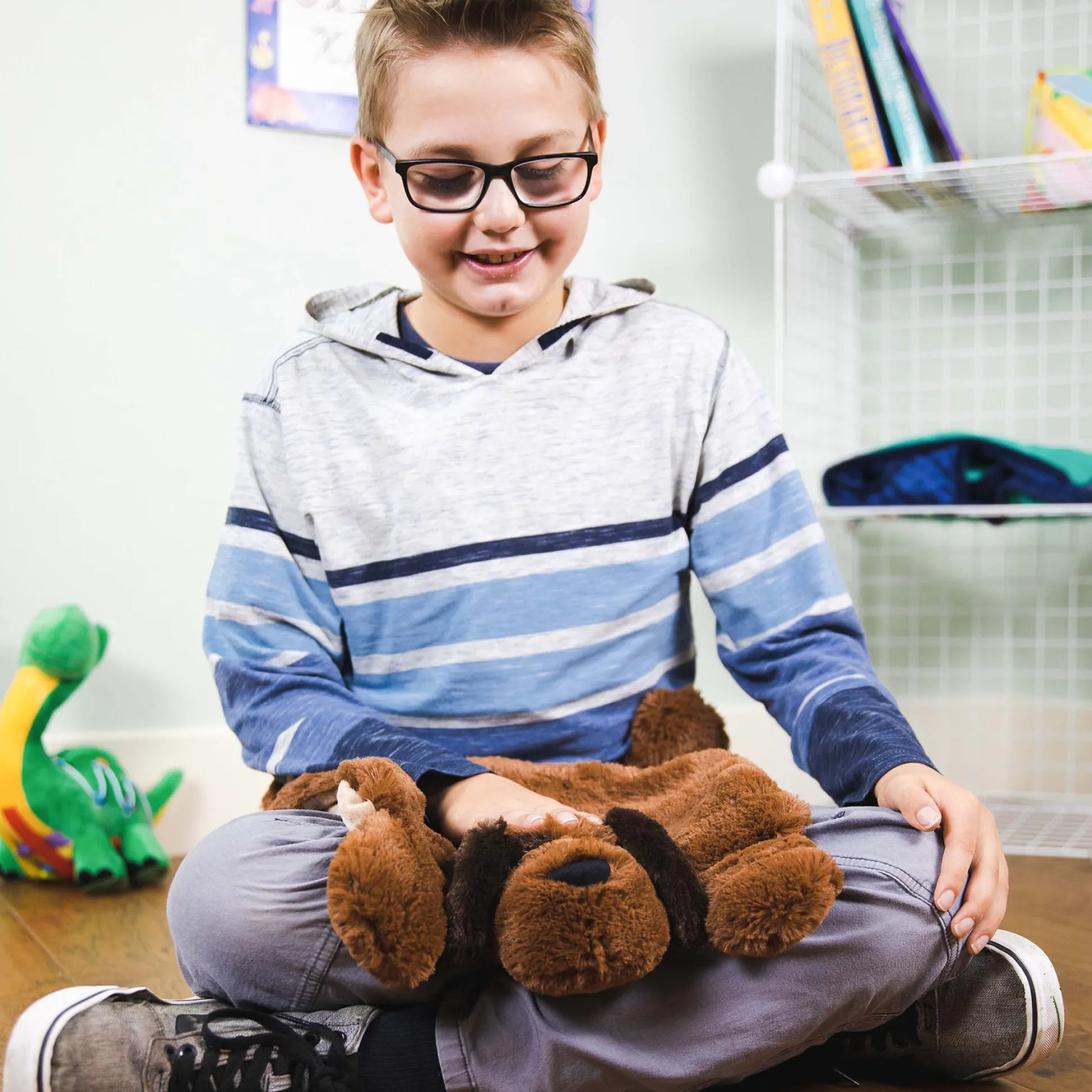 Educators Resource Bouncyband Happy Hugs Weighted Sensory Bulldog Plush* Stuffed Animals|Stuffed Animals & Plush Toys