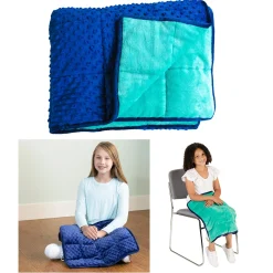 Educators Resource Bouncyband Kids' Sensory Weighted Blanket – Soft Fleece, 7lb, 56" x 36"* Sensory & Fidget Toys|Social & Emotional Skills