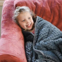 Educators Resource Bouncyband Kids' Sensory Weighted Fleece Blanket ‚Äì 10lb, Dual-Texture* Sensory & Fidget Toys|Social & Emotional Skills