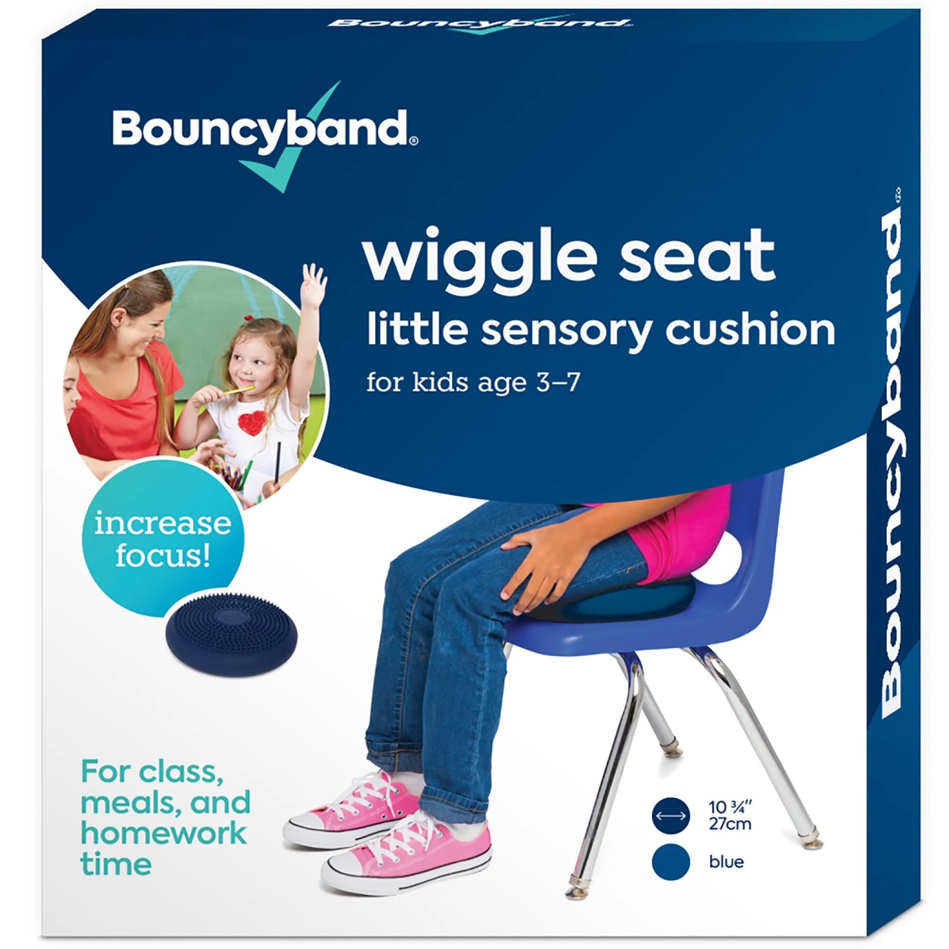 Educators Resource Bouncyband® Little Wiggle Seat Sensory Cushion, Blue* Sensory & Fidget Toys