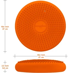 Educators Resource Bouncyband Little Wiggle Seat Sensory Cushion, Vibrant Orange* Preschool Education Toys & Activities