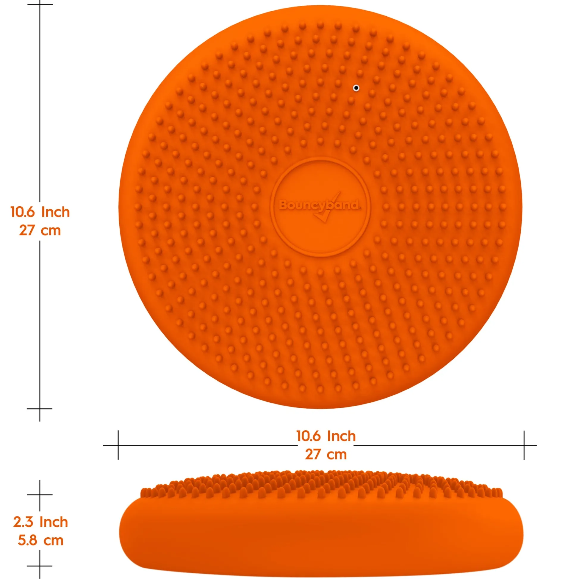 Educators Resource Bouncyband Little Wiggle Seat Sensory Cushion, Vibrant Orange* Preschool Education Toys & Activities