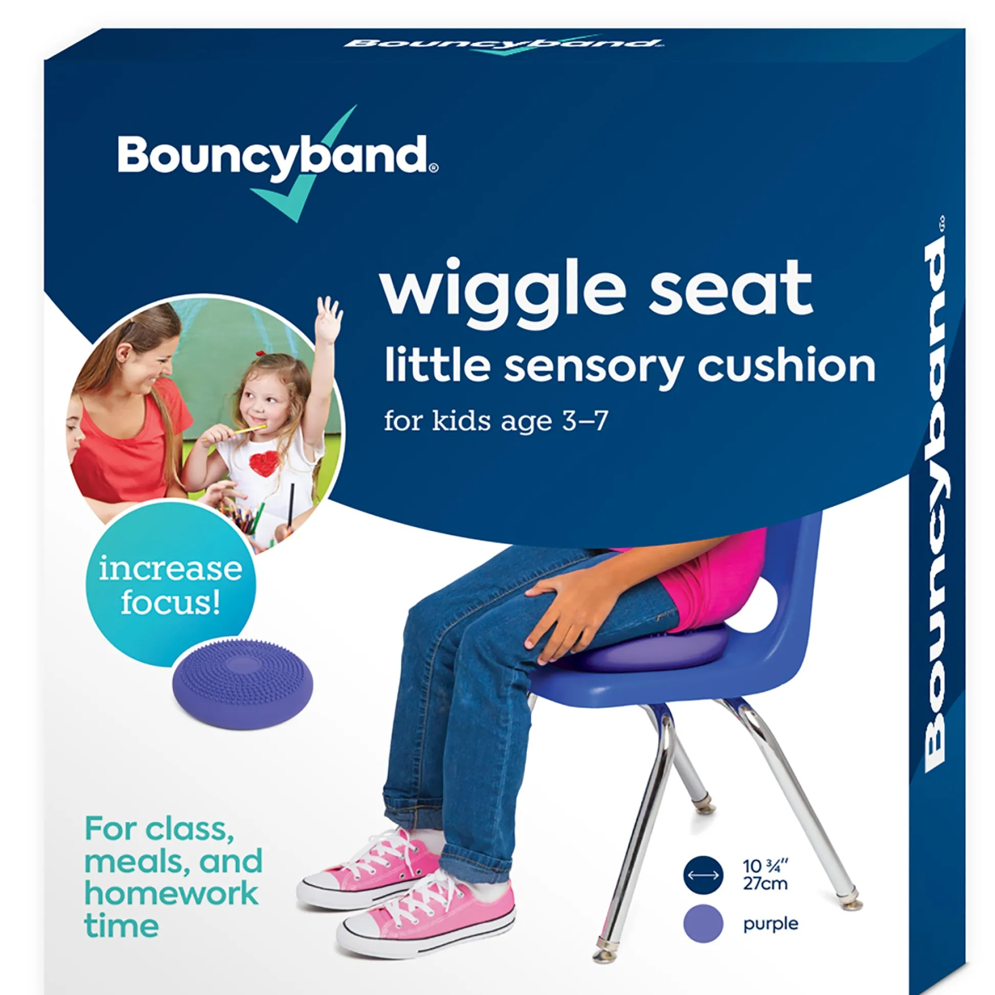 Educators Resource Bouncyband Little Wiggle Seat Sensory Cushion, Playful Purple* Sensory & Fidget Toys