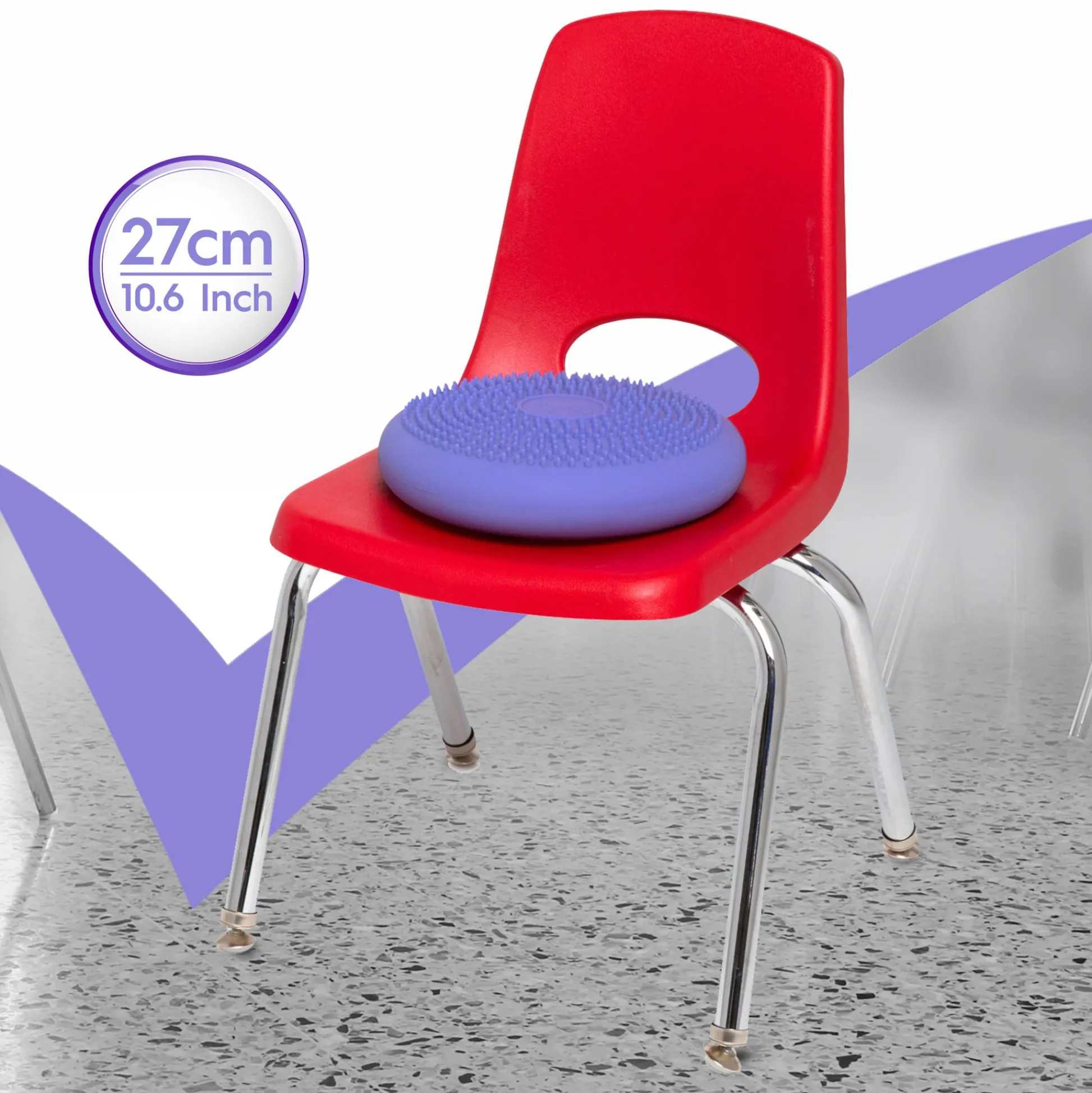 Educators Resource Bouncyband Little Wiggle Seat Sensory Cushion, Playful Purple* Sensory & Fidget Toys