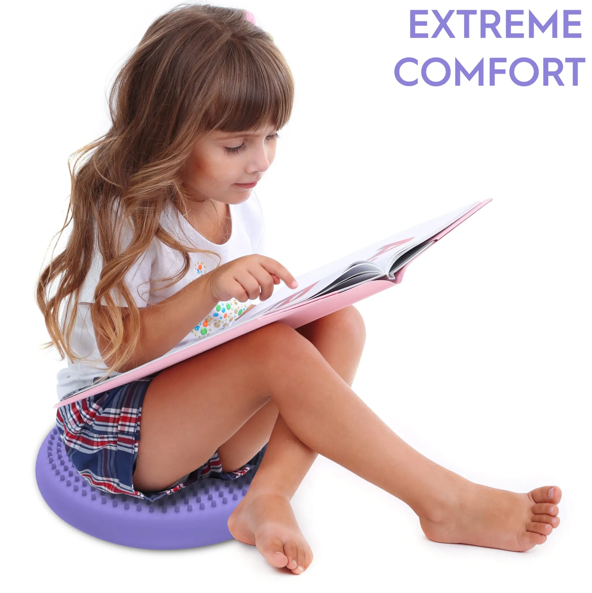 Educators Resource Bouncyband Little Wiggle Seat Sensory Cushion, Playful Purple* Sensory & Fidget Toys