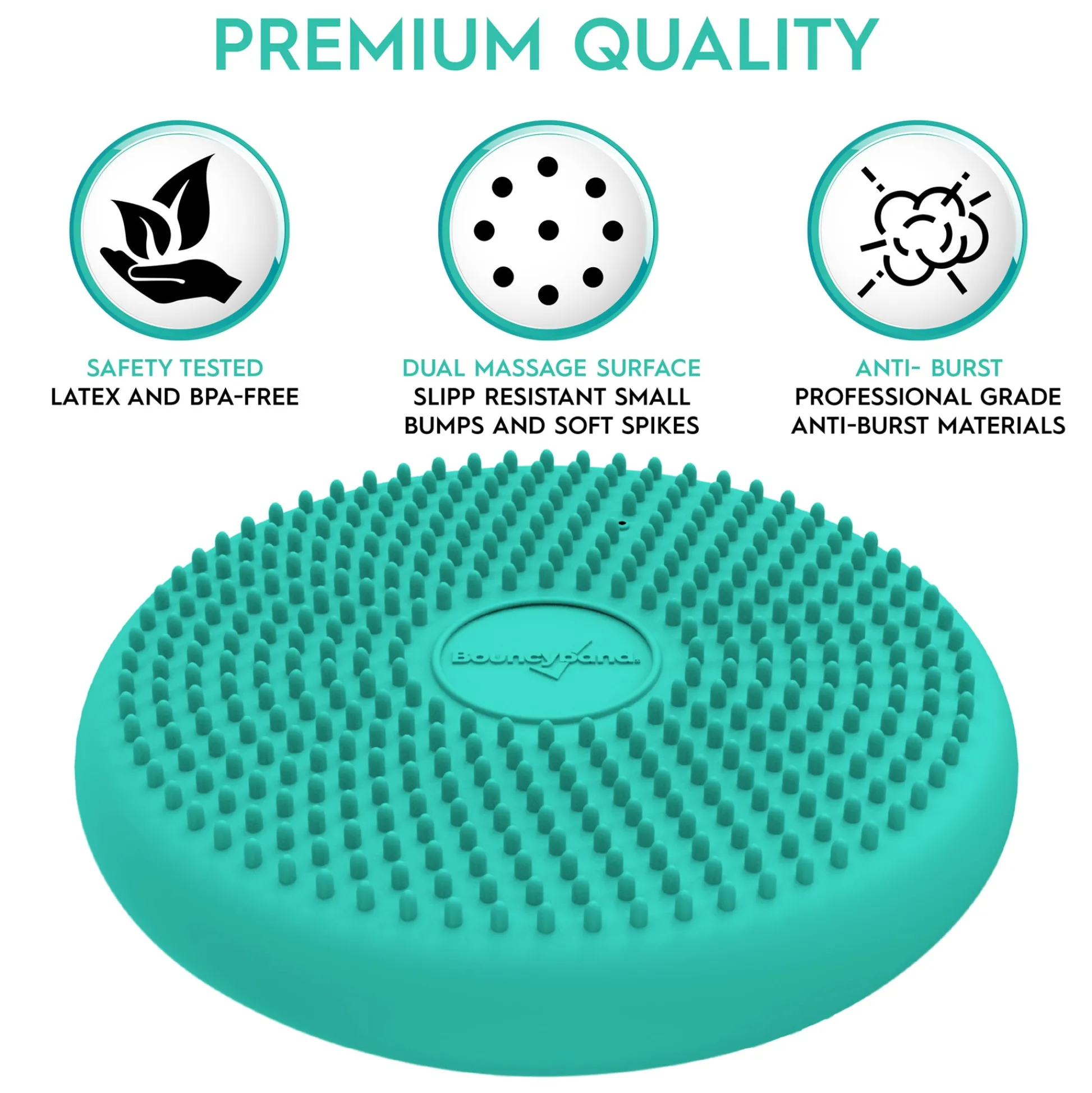 Educators Resource Bouncyband Little Wiggle Seat Sensory Cushion, Mint - Calming Movement for Kids* Preschool Education Toys & Activities