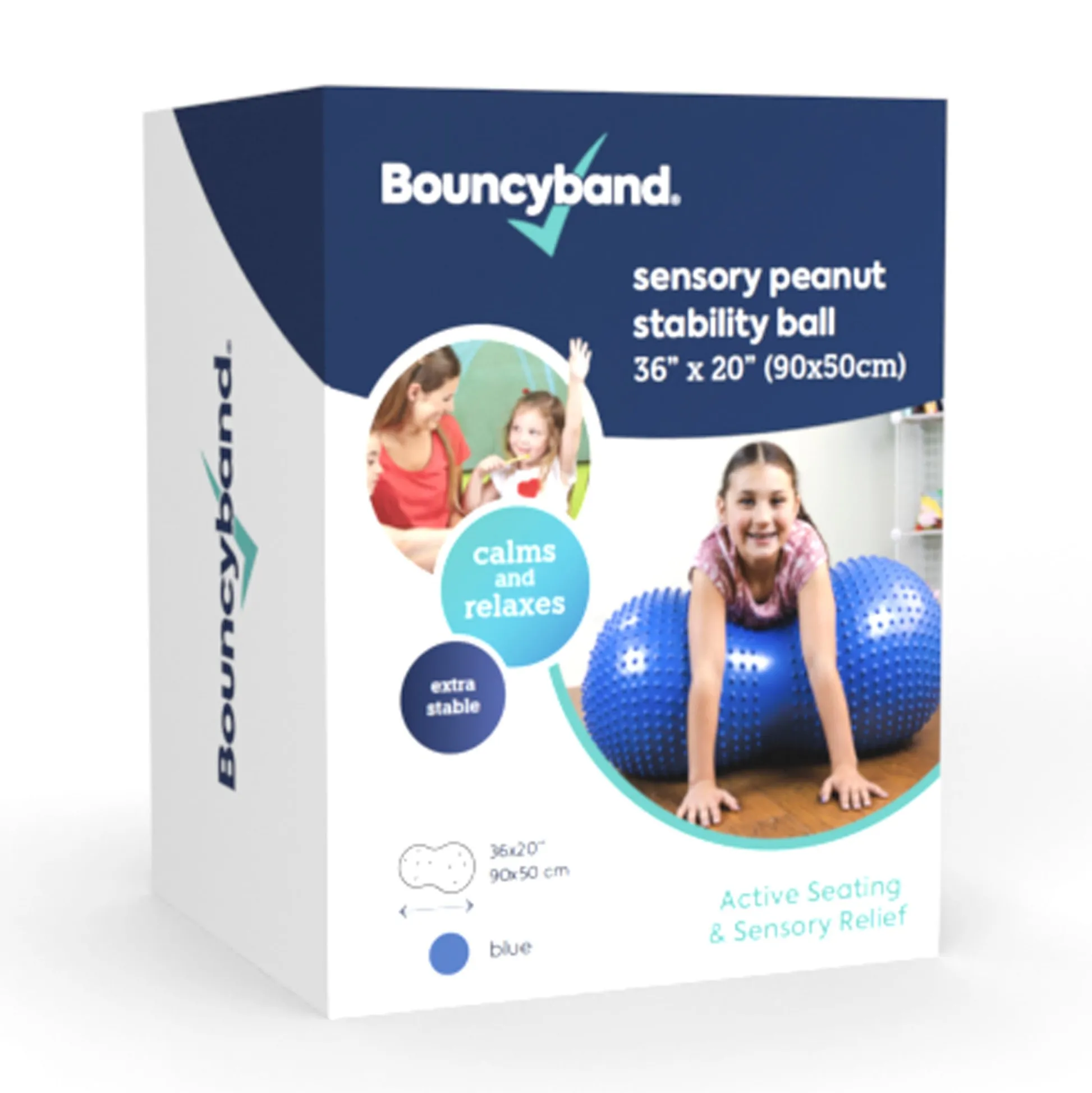 Educators Resource Bouncyband® Sensory Peanut Stability Ball for Active Seating and Play* Preschool Education Toys & Activities