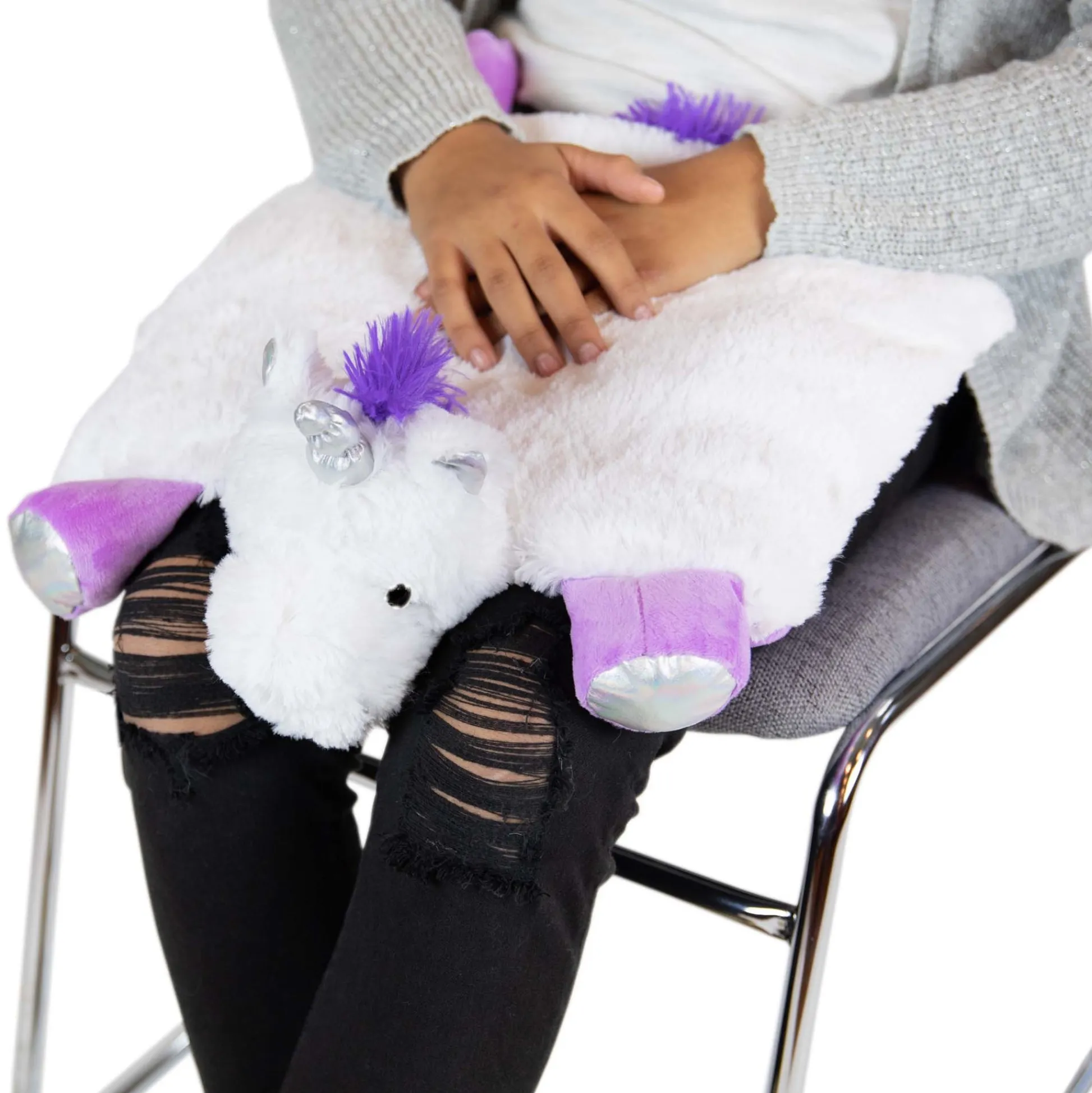 Educators Resource Bouncyband Unicorn Sensory Plush Weighted Lap Pad – Comforting and Washable* Stuffed Animals|Stuffed Animals & Plush Toys