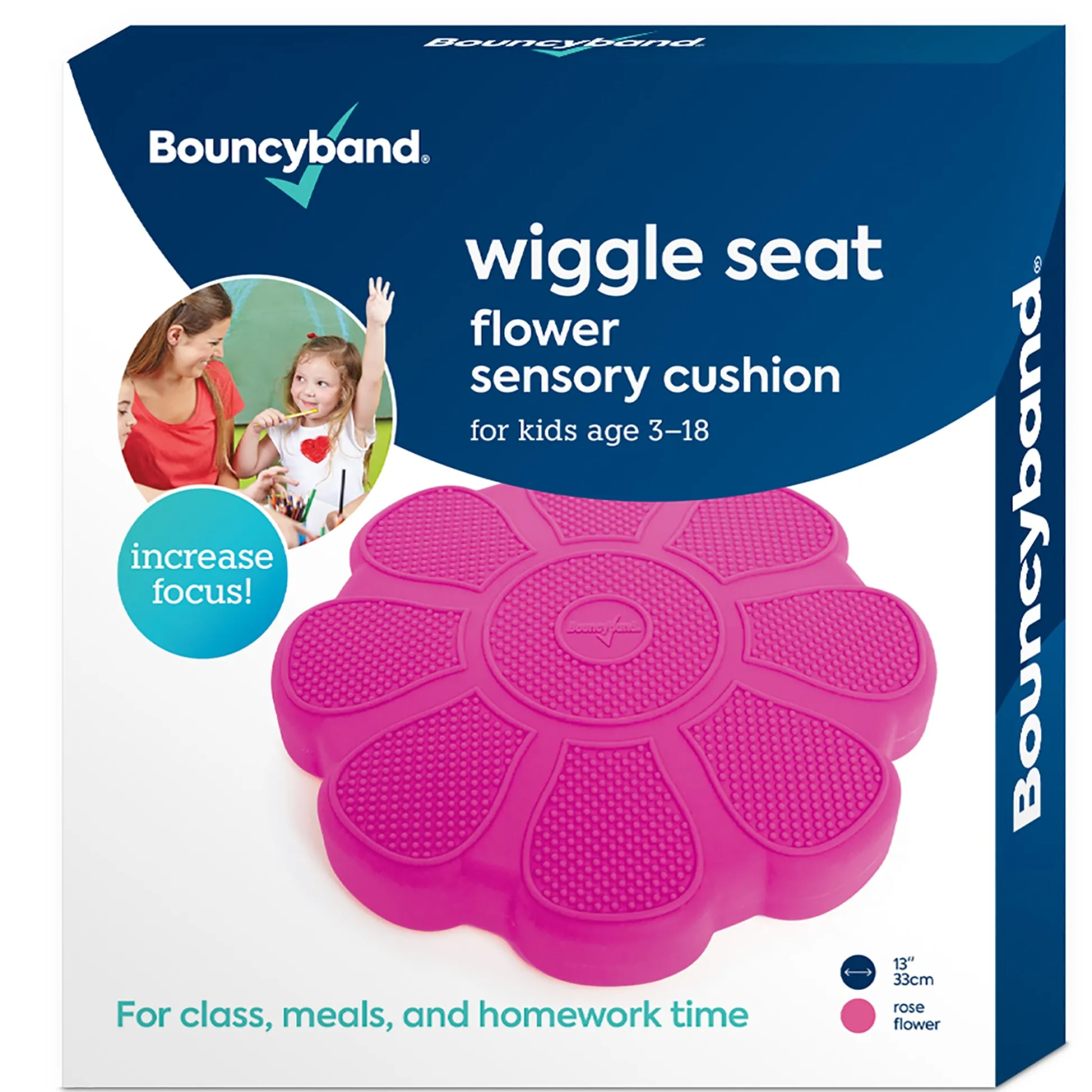 Educators Resource Bouncyband Wiggle Seat Cushary Cushion, Rose Flower* Preschool Education Toys & Activities