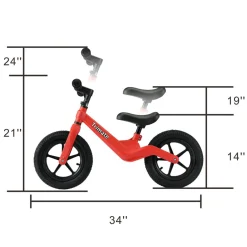 Flat River Group Boys 12 inch Trimate Toddler Balance Bike, Red - No Pedal Sport Bike* Ride-Ons|Ride-Ons & Push-Pull Toys