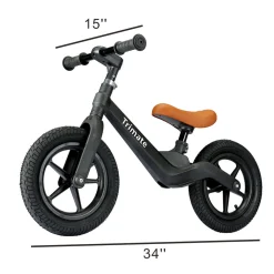 Flat River Group Boys 12 inch Trimate Toddler Balance Sport Bike, Black - No Pedal Bike for 3-5 Year Olds* Ride-Ons|Ride-Ons & Push-Pull Toys