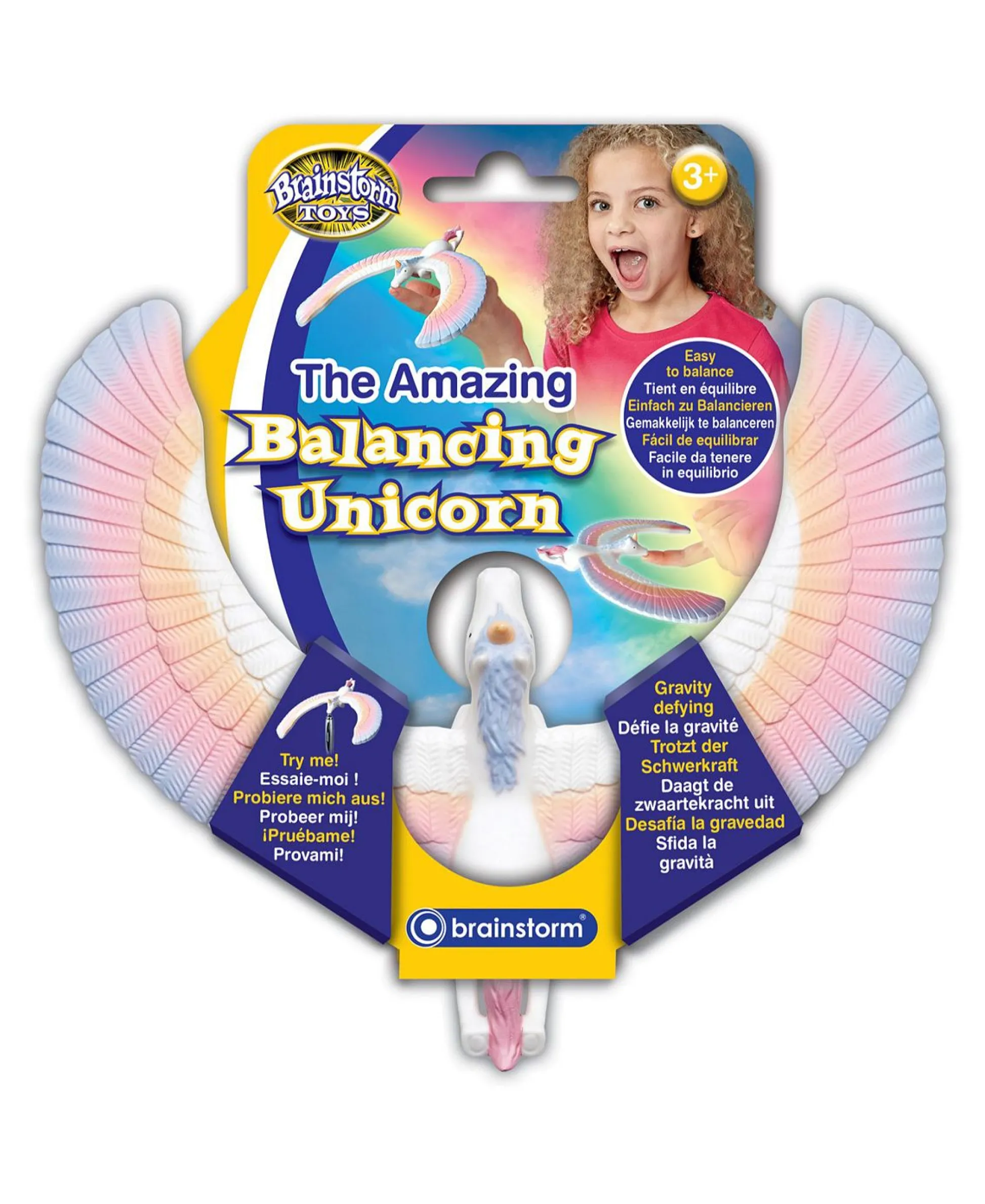 Flat River Group Brainstorm Toys Magical Balancing Unicorn with Rainbow Wings* Miniature & Collectible Dolls|Stuffed Animals & Plush Toys