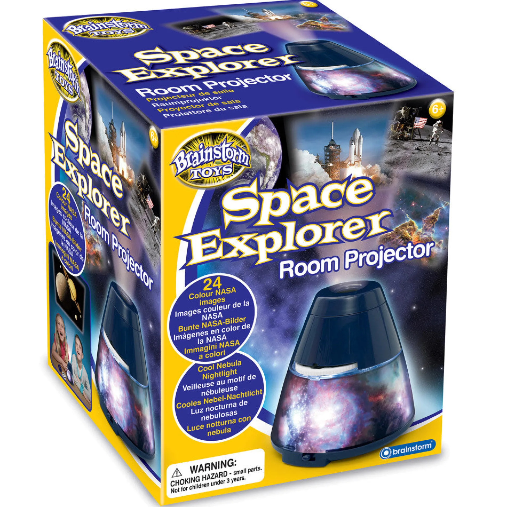 Flat River Group Brainstorm Toys Space Explorer Room Projector - NASA Images - Multi-Language* Science & Discovery