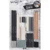Flat River Group Brea Reese Beginners Sketch & Draw Set - 18pc Art Kit* Drawing, Color & Painting