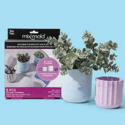 Flat River Group Brea Reese Mix2Mold Planter Creation Kit - 2 Silicone Molds* Crafts & Activities